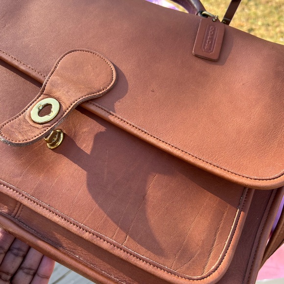 VINTAGE COACH METROPOLITAN LEATHER BRIEFCASE - Picture 9 of 15